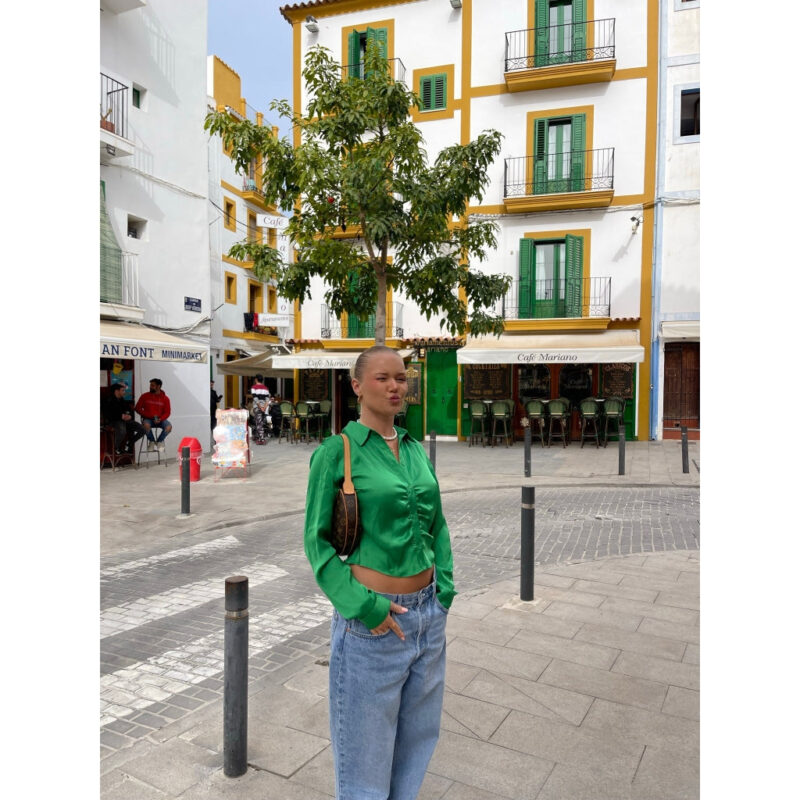 Barbara Kristoffersen bluse BK128 - green bee