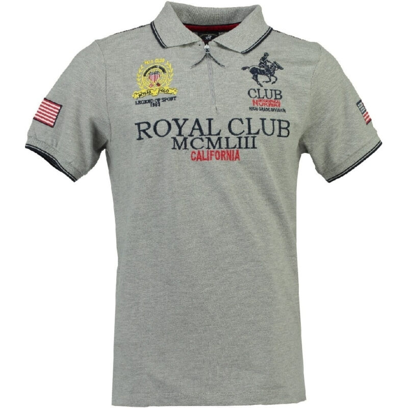GEOGRAPHICAL NORWAY POLO Herre KERATINE - Grey