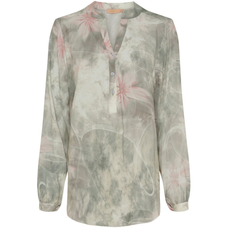 Marta Du Chateau dame bluse 8128 - Grigioph500
