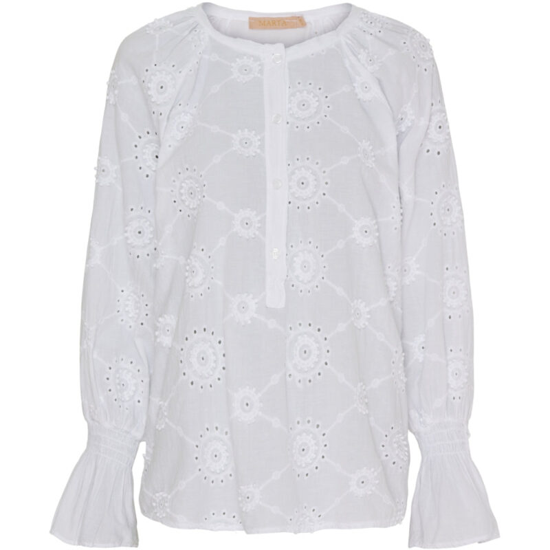 Marta Du Chateau dame bluse MdcBianca - White