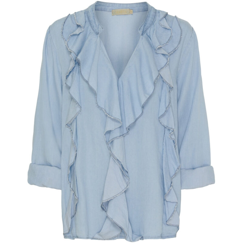 Marta Du Chateau dame bluse MdcFrancesca - Light blue