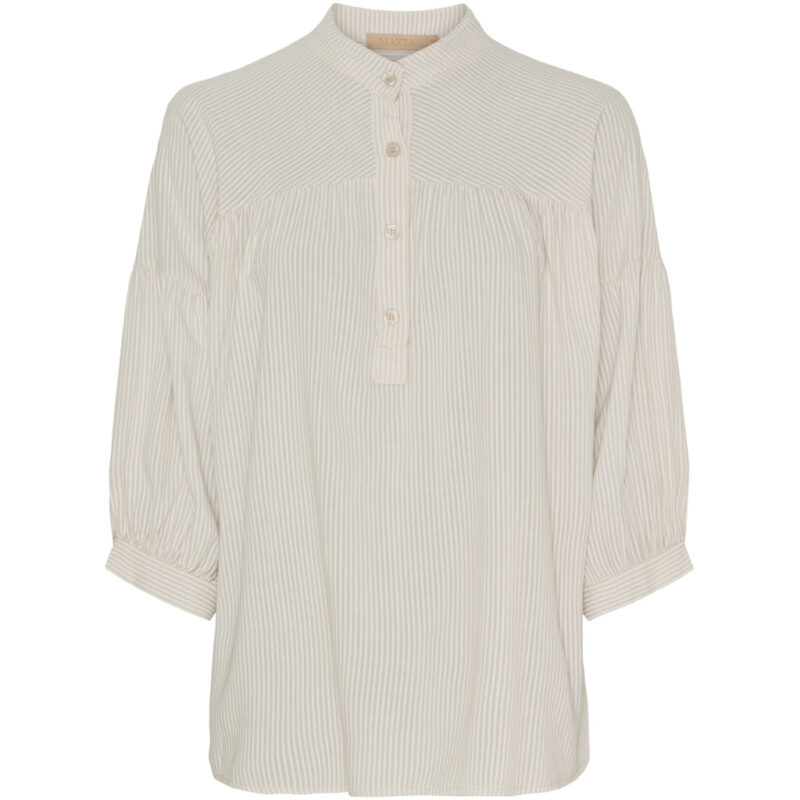 Marta Du Chateau dame bluse MdcIlina - Sabbia Stripe