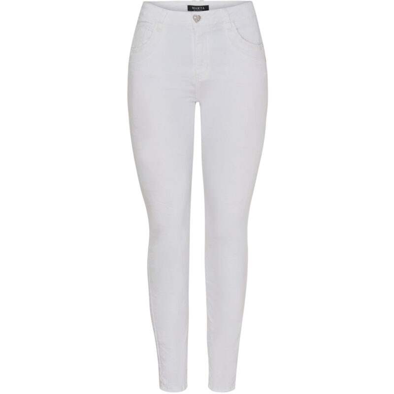 Marta Du Chateau dame jeans Emma 2573-11 - White