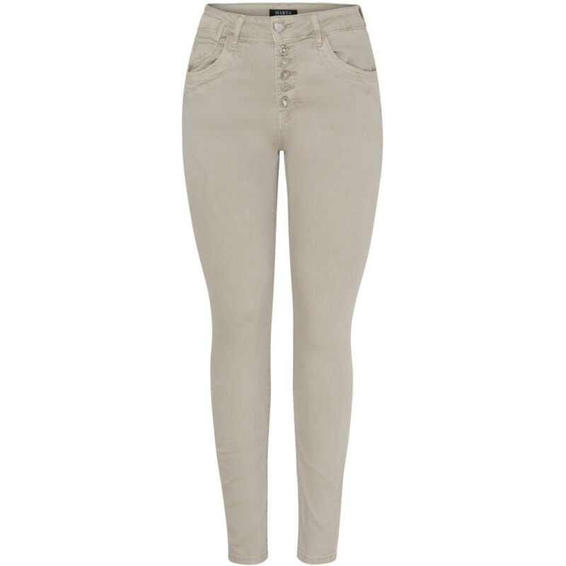 Marta Du Chateau dame jeans Emma 2665-14 - Denimbeige