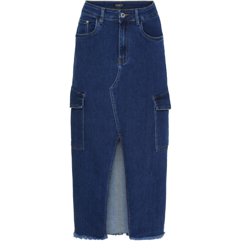Marta Du Chateau dame nederdel MdcElena MDC114-JW726 - Denim