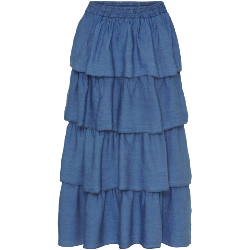 Marta Du Chateau dame nederdel MdcKlara - Medium Blue