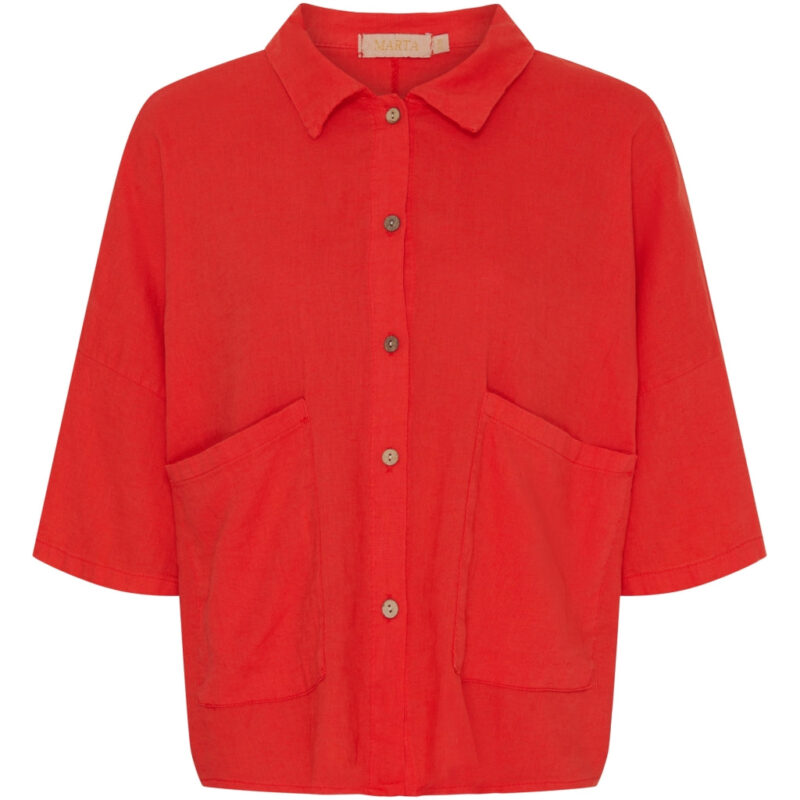 Marta Du Chateau dame skjorte MdcMinna - Red