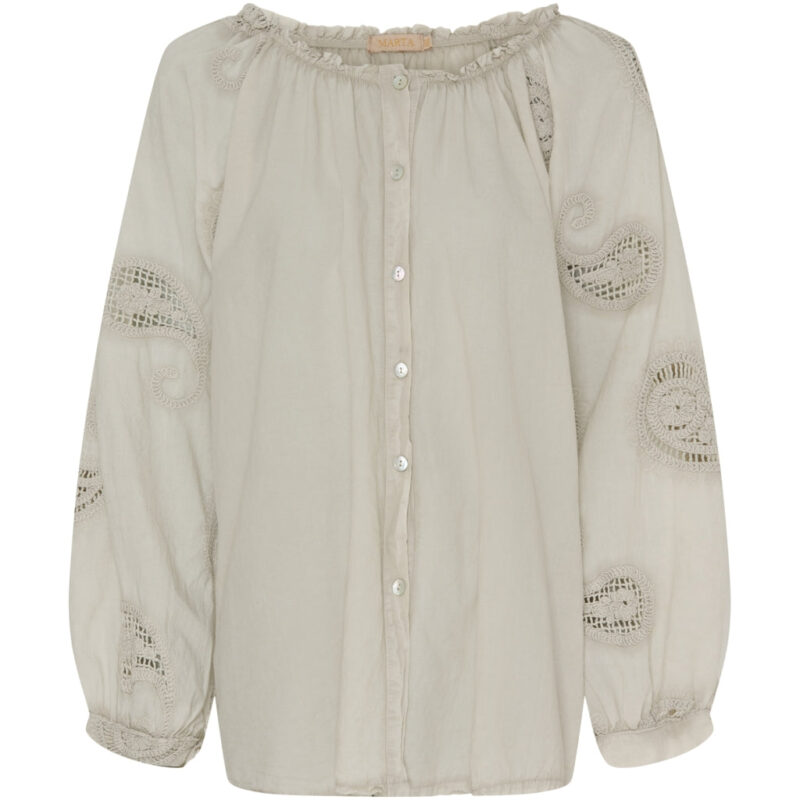 Marta Du Chateau dame skjorte MdcPatty - Beige