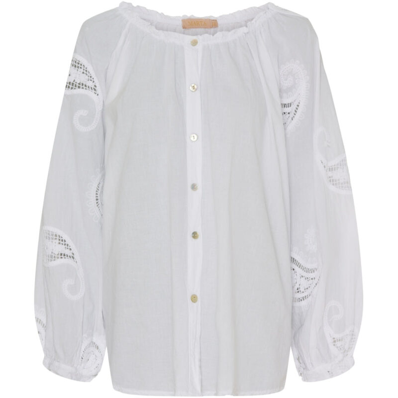 Marta Du Chateau dame skjorte MdcPatty - White