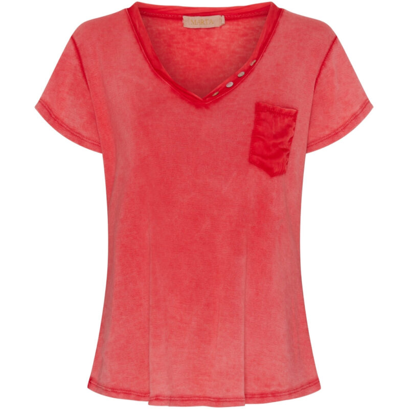 Marta Du Chateau dame t-shirt MdcDorothea - Rosso4539