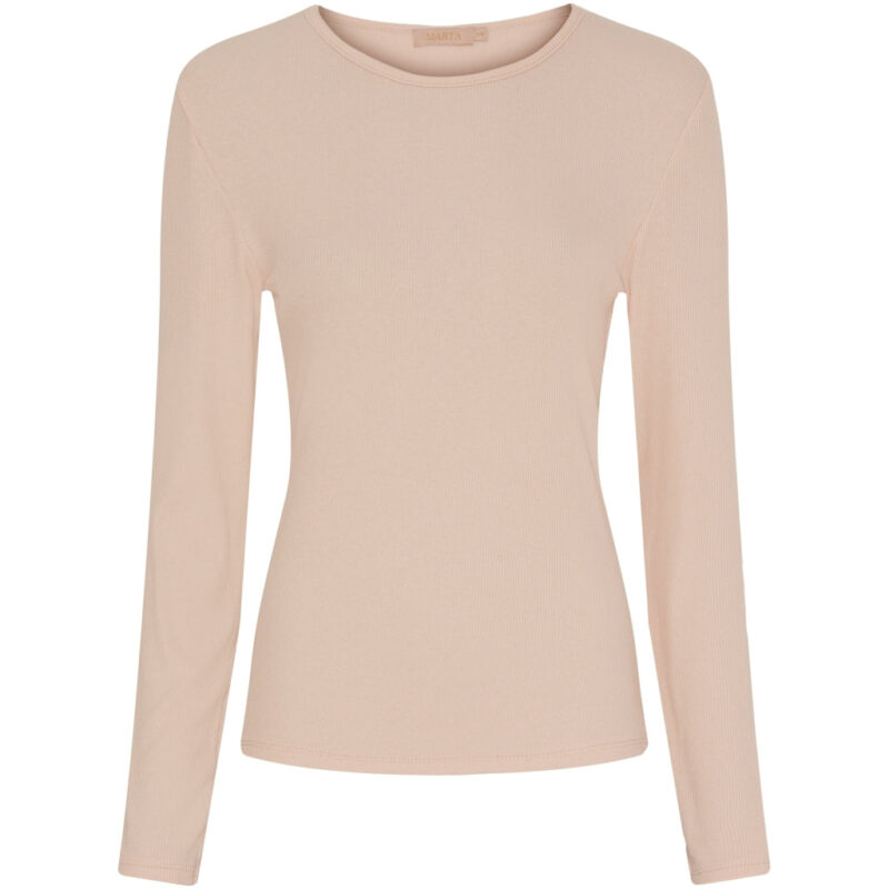 Marta Du Chateau langærmet t-shirt MdcIngrid 4906 - BeigeSS