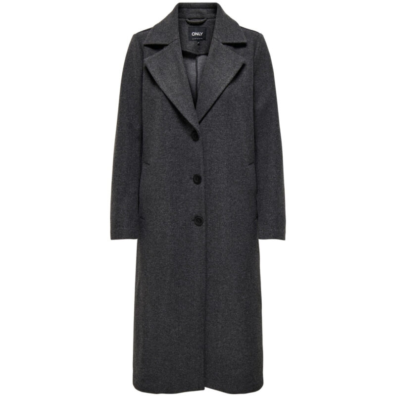 ONLY dame frakke ONLEMMA - Dark grey melange