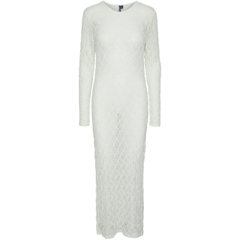PIECES X DITTE ESTRUP X CILLE FJORD PCGAYA LACE DRESS - Cloud Dancer