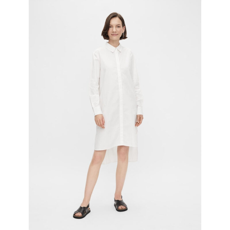 PIECES dame skjortekjole PCFHILOH - Bright White
