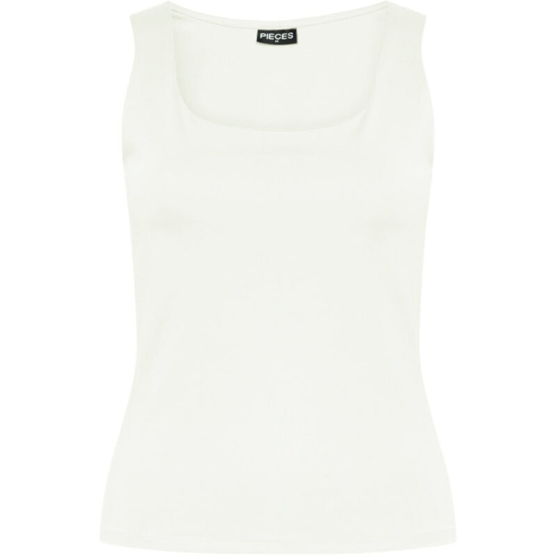PIECES dame top PCNEJA - Bright White