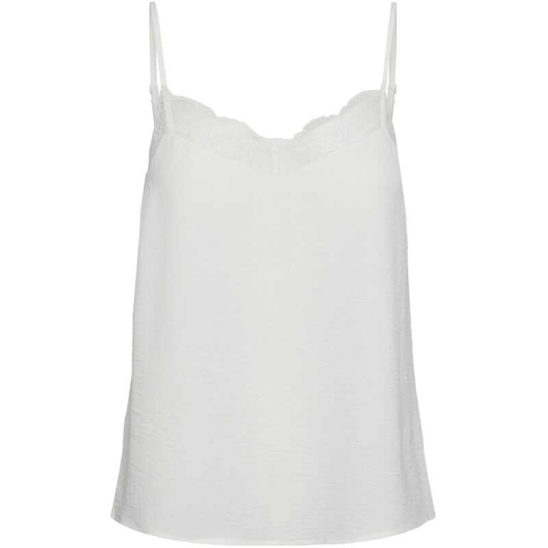 Pieces dame PCTIFFANY STRAP LACE TOP NOOS BC - Cloud Dancer