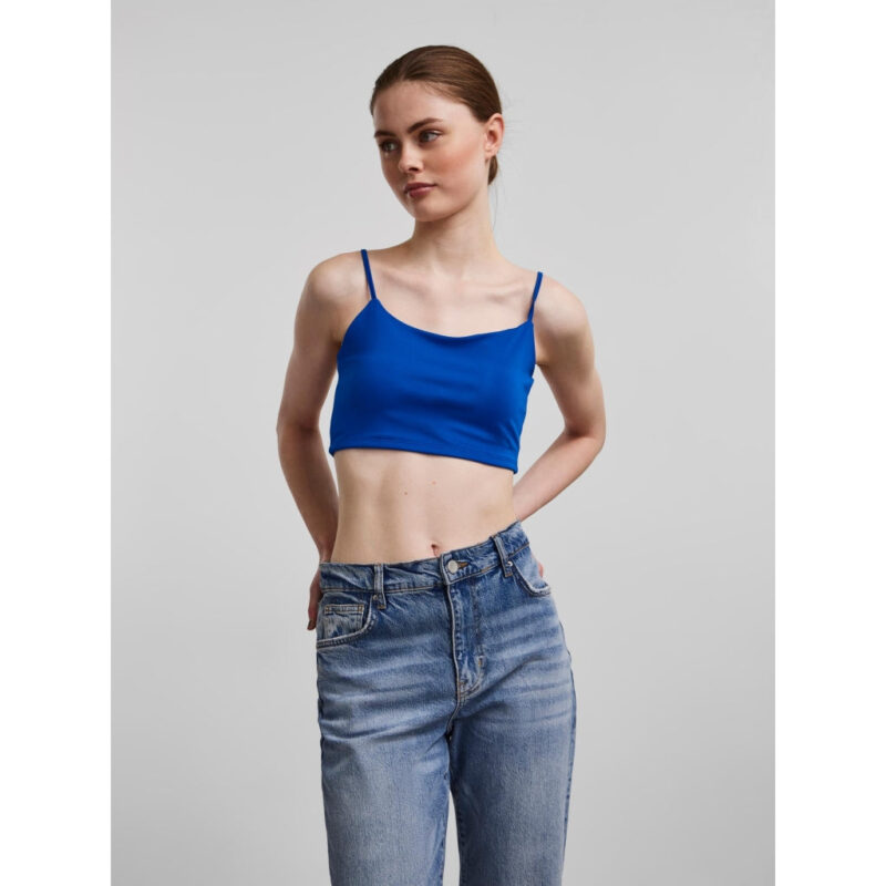 Pieces dame top PCMINNI - Ibiza blue