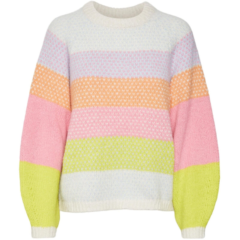 VERO MODA dame strik VMCRUZ - Birch W. SKYWAY/TANGERINE/SACHET/SULPHUR