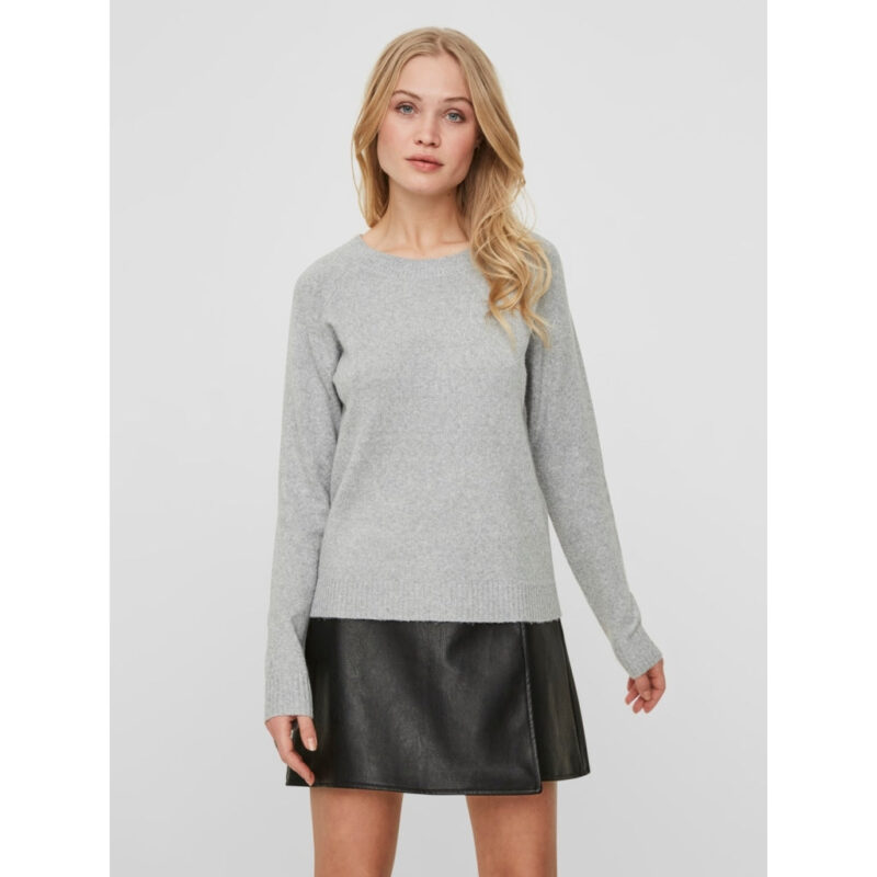 Vero Moda dame strik VMDOFFY - Light Grey Melange